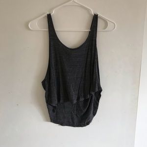 Gray Crop Tank